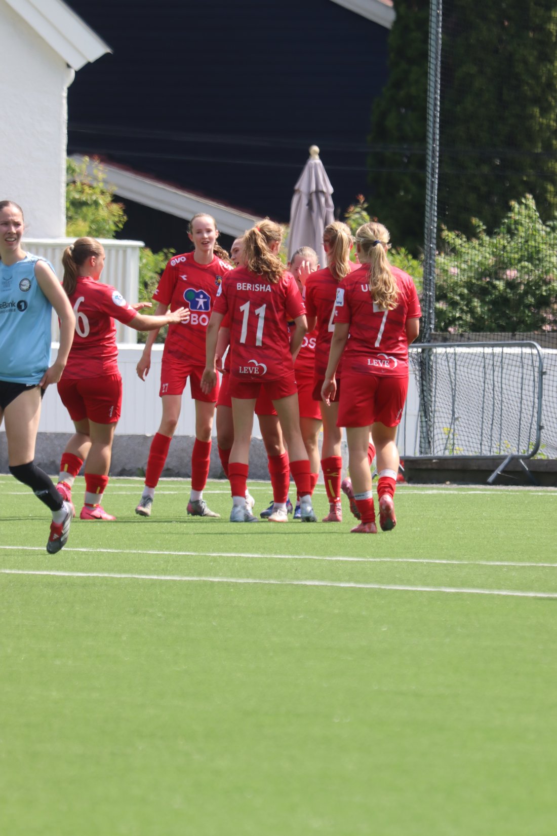 Godt stemning etter 2 - 0 skåringen.&nbsp;